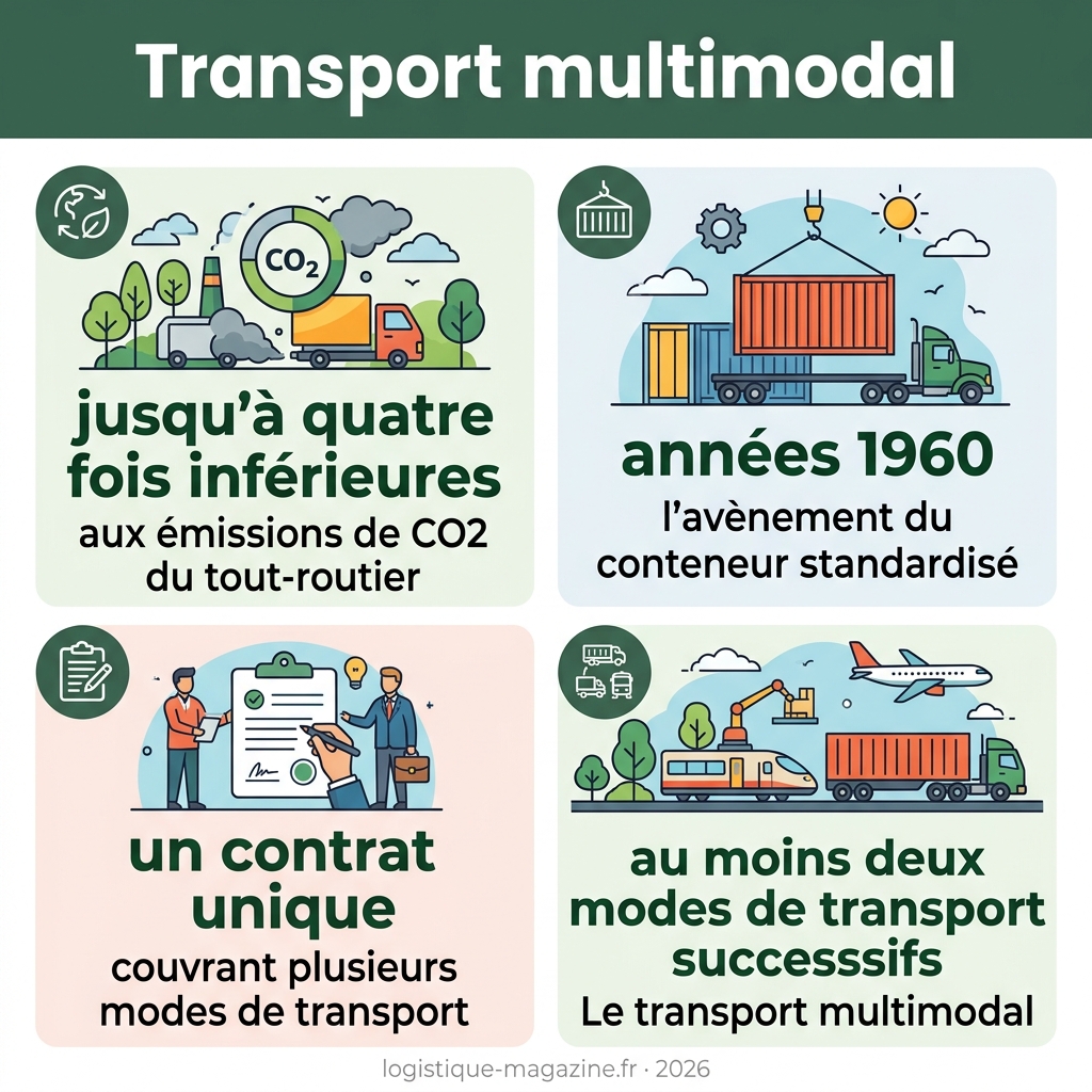 Infographie — transport multimodal