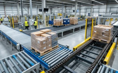Convoyage palettes et charges palettisées : chaîne, rouleaux ou bande ?