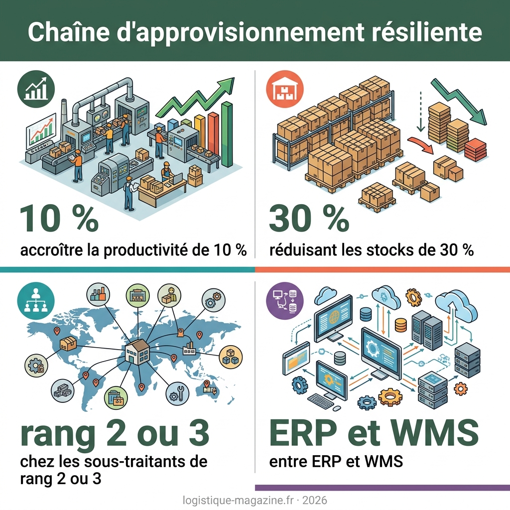 Infographie — supply chain résiliente